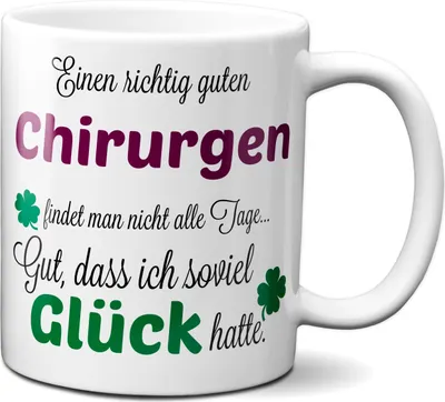 Produktbild von TassenKing Tasse - Einen richtig guten Chirurgen - Danke sagen auf eine besondere Art. Tasse mit Spruch Kaffee Becher Geschenk Firma Job Arbeit Beste