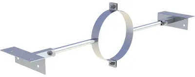 Produktbild von Jeremias DW-ECO 2.0 Sparrenhalter verstellbar für doppelwandiges Edelstahl-Abgassystem Innendurchmesser 200mm geeignet für Außenwandmontage und Verbindungsleitungen