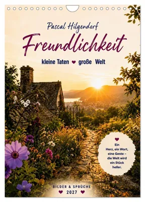 Produktbild von Soll dich Freundlichkeit durch das Jahr begleiten (Wandkalender 2027 DIN A4 hoch), CALVENDO Monatskalender