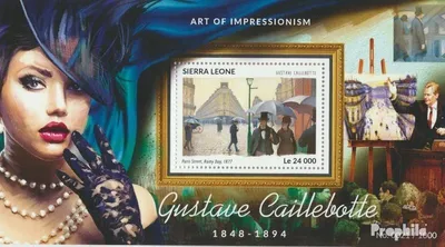 Produktbild von Briefmarken Sierra Leone 2015 Mi Block 825 (kompl. Ausg.) postfrisch Gustav Caillebotte