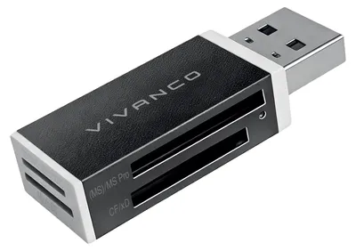 Produktbild von VIVanco™Kartenleser mit USB-A 2.0