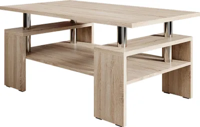 Produktbild von MIRJAN24 Couchtisch Cube, Elegante Sofatisch, Wohnzimmertisch, Stilvoll Kaffeetisch, Modern Tisch, Wohnmöbel (Sonoma)