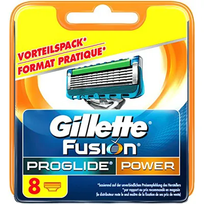Produktbild von Gillette Fusion ProGlide Power Rasierklingen, 8 Stück, standard Verpackung