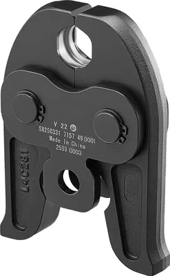 Produktbild von SucceBuy Pressbacke 22 mm für V-förmige Edelstahlrohre, kompatibel mit Presszangen