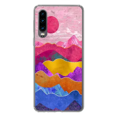 Produktbild von MuchoWow® Handyhülle Schutzhülle Hülle für Huawei P30 Stolz - Bi - Marmor Silikon Softcase Handy Hülle - Kartenbesitzer