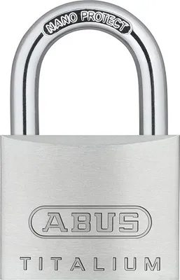 Produktbild von ABUS 64TI/45, Herkömmliches Vorhängeschloss, Tastensperre, Unterschiedliche Schließung, Silber, Aluminium, Stahl