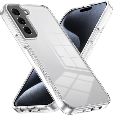 Produktbild von Hülle für Samsung Galaxy S22 5G Rutschfest Kristallklare Stoßfeste TPU Bumper Handyhülle Transparent