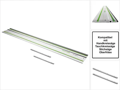 Image de Festool FS 1080/2 Rail de guidage 1080mm + 2x Pièces de raccordement FSV (491504) (2x 482107)