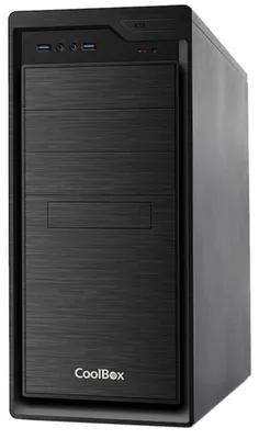 Produktbild von CoolBox COO-PCF800U3-0, Midi Tower, PC, Schwarz, ATX, SGCC, Stahl, Heimbüro