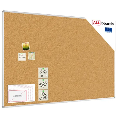Produktbild von ALLboards Pinnwand mit Aluminiumrahmen 180x120cm, Korktafel Korkwand Pinnwand Kork