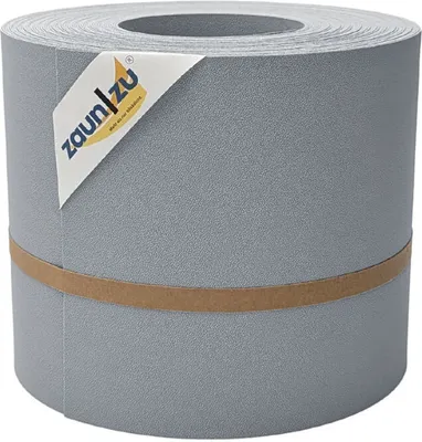 Produktbild von Sichtschutzstreifen zaun|zu PREMIUM 26m Rolle PP Zaunblende für Doppelstabzaun Fenstergrau, 26m