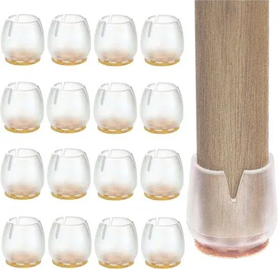 Produktbild von Famanu Stuhlbeinschutzset 16 Stück, 12-16 mm, robuste Silikon-Kappen für Möbel