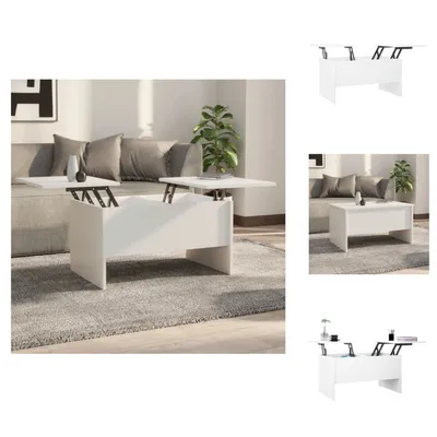 Obrázok produktu pre vidaXL Konferenčný stolík biely 80x50x42,5 cm materiál na báze dreva - Konferenčné stolíky
