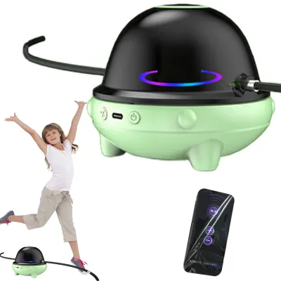 Produktbild von Elektronische Springseil, Intelligente Springseilmaschine, Bluetooth Smart Jump Rope Machine, mit Fernbedienung, LED-Bildschirm, Bluetooth Musik Kinde