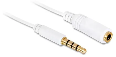 Produktbild von DeLOCK 84717, 3.5mm, Männlich, 3.5mm, Weiblich, 0,5 m, Weiß
