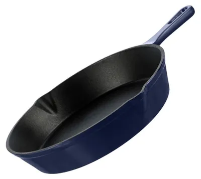 Gusseiserne Pfanne 15,5 cm, emailliert, blau
