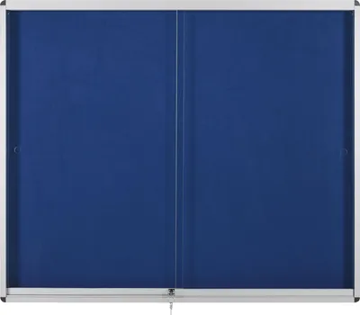 Produktbild von Bi-office Schaukasten VT660207160 Innenbereich 92,6x96,7cm Filz blau