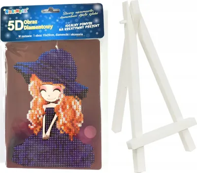 Produktbild von Norimpex Diamant Malerei Mädchen 15x20cm mit Staffelei