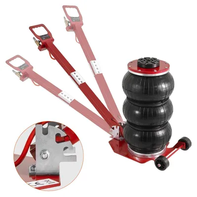 Obrázek produktu pro VEVOR Pneumatický zvedák Triple Bag Air Jack 3 t, trojitý vzduchový zvedák 140-450 mm výška zdvihu vzduchového zvedáku, 5 minutový vzduchový zvedák s dlouhou rukojetí, oprava zvedáku osobního a nákladního automobilu atd.