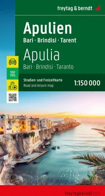 Obrázek produktu pro Apulie 1:150 000 / automapa a rekreační mapa
