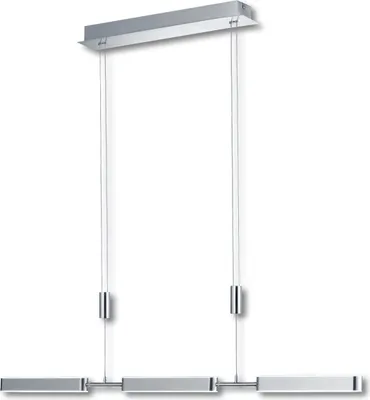 Produktbild von LED Pendelleuchte Höhenverstellbar Nickel Matt Dimmbar Warmweiß 2700lm 90cm