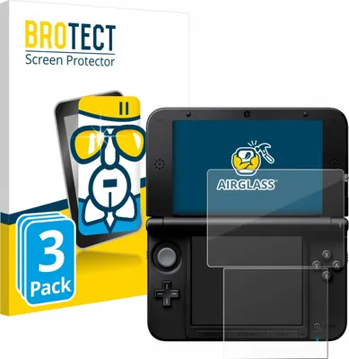 Produktbild von 3x BROTECT Schutzglas für Nintendo 3DS XL SPM7800 Schutzfolie Panzer Folie Glas Display Schutz klar