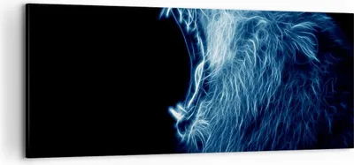 Produktbild von Bild auf Leinwand - Leinwandbild - Abstraktion Tier - 100x40cm - Wand Bild - Wanddeko - Wandbilder - Leinwanddruck - Bilder - Kunstdruck - Wanddekoration - Leinwand bilder - Wandkunst - AB100x40-3797