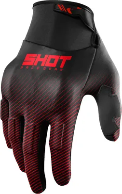 Zdjęcie produktu dla Rękawice motocrossowe Shot Drift Rim, czarny/czerwony, 11