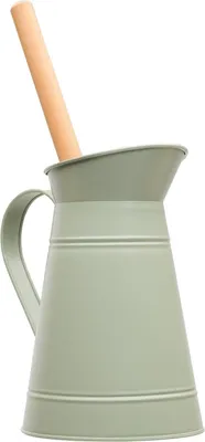 Produktbild von Redecker WC-Metallkanne grau-grün, mit WC-Bürste