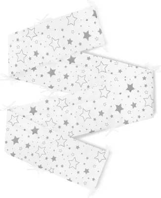 Produktbild von Amilian Bettumrandung Babybett Baby Kinder Nestchen Kantenschutz Bettnestchen Kopfumrandung für Laufstall Bettausstattung Bettschlange 360 cm