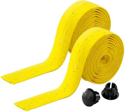 Produktbild von Procraft Lenkerband mit Korkanteil 2,1 mm gelb - Komfortabler, rutschfester G....