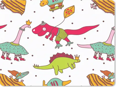 Produktbild von MuchoWow® Mauspad Mousepad Muster - Dino - Farben - Jungen - Kinder - Kind 23x19 cm - Mousepads - Maus Mat - Pad - Mausunterlage - Schreibtischunterlage - Mauspad