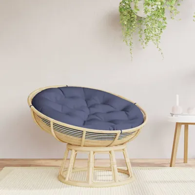 Produktbild von vidaXL Kissen Rund Marineblau Ø 100x11 cm Oxford-Gewebe