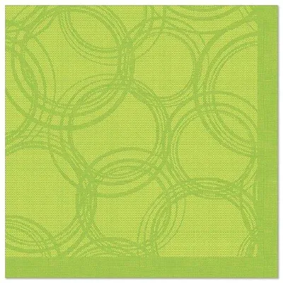 Produktbild von Servietten "ROYAL Collection" 1/4-Falz 40 cm x 40 cm limonengrün "Bubbles"