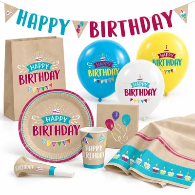 Produktbild von My Birthday Party Partyset 60-teilig
