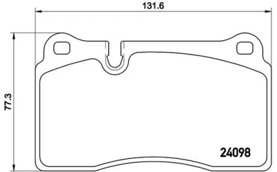 Produktbild von Brembo Bremsbelagsatz, Scheibenbremse Vorderachse P 85 110
