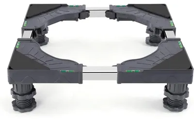 Image de Support réglable pour machine à laver, de 40 à 62 cm, couleur grise, capacité de charge de 200 kg