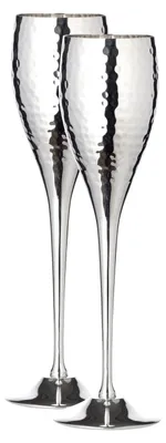 Produktbild von EDZARD Sektkelch Dodo gehämmert 2er Set H 23 cm