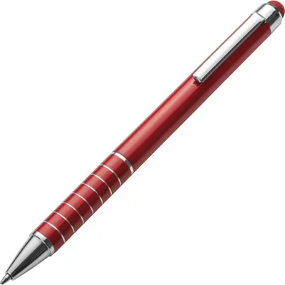 Produktbild von 10 Touchpen Kugelschreiber / aus Metall / Farbe: rot