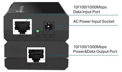 Produktbild von TP-Link TL-POE150S - Power Injector - Ausgangsanschlüsse: 1