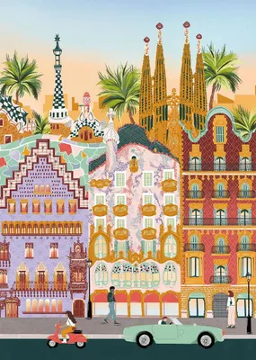 Immagine prodotto di Pieces & Peace - Puzzle "Barcelona" - 1000 pezzi