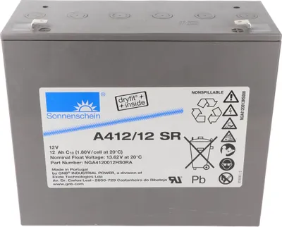 Produktbild von Sonnenschein Dryfit A412/12 SR Blei Akku PB 12Volt 12Ah