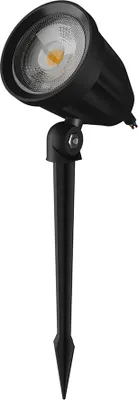 Produktbild von LED Außenleuchte Gartenleuchte Erdspieß Flori Ligero Schwarz IP65 6W 600lm Tageslicht 6000K kaltweiß 40°
