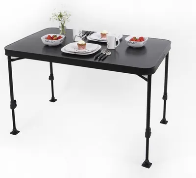 Produktbild von Campingtisch Aluminium Klapptisch 115x70cm Tisch - höhenverstellbar & klappbar