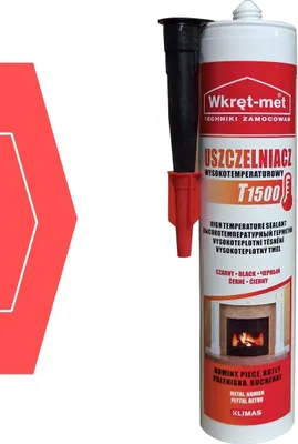 Immagine prodotto di Mescola sigillante 1500°C 310ml Tubo per stufa in silicone resistente alle alte temperature