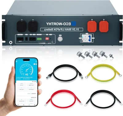Produktbild von 48V LiFePO4 Solarmodul – Lithium-Batterie – Solarbatterie – Energiespeicherbatterie – Batterie für Solarenergie