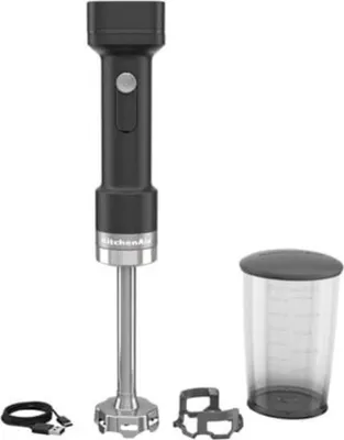 Image de KitchenAid 5KHBRV71BM Mixeur plongeant sans fil, batterie incluse