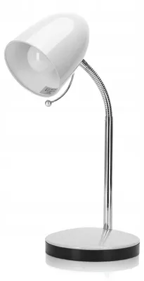 Image de Aigostar Lampe de lecture Lampe de bureau rétro Lampe de bureau Lampe de chevet avec bras articulé en métal, blanc