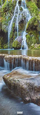 Produktbild von Wasserfälle 2024 - Foto-Kalender - King-Size - 34x98 - Water