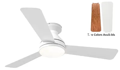 Produktbild von Deckenventilator, LED-Licht, Fernbedienung, 42 Zoll weiß
